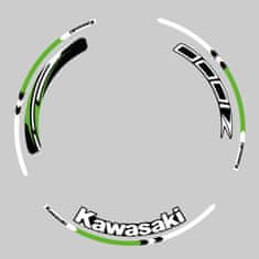 SEFIS sada barevných proužků EASY na kola Kawasaki Z1000 zelená