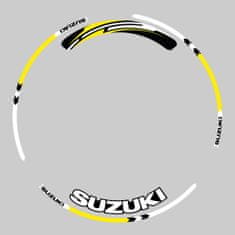 SEFIS sada barevných proužků EASY na kola Suzuki žlutá