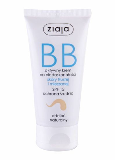 Kraftika 50ml ziaja bb cream oily and mixed skin spf15, natural