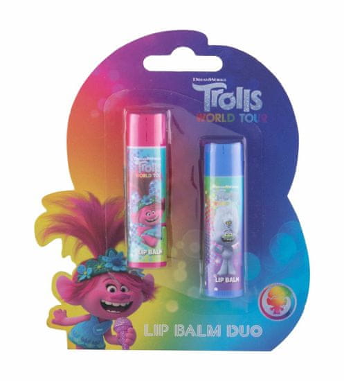 DreamWorks 4.2g trolls world tour duo kit, balzám na rty