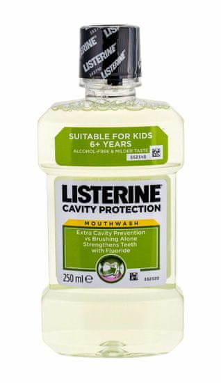 Listerine 250ml mouthwash cavity protection, ústní voda
