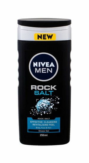 Nivea 250ml men rock salt, sprchový gel