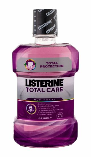 Listerine 1000ml mouthwash total care clean mint, ústní voda