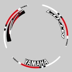 SEFIS sada barevných proužků EASY na kola Yamaha MT-07 červená
