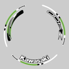 SEFIS sada barevných proužků EASY na kola Kawasaki Z400 zelená