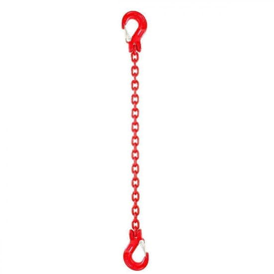 Řetězový závěs hák-hák tř 80 (6 m, 3150 kg, 10 mm) 6m 3150kg 10mm cervena