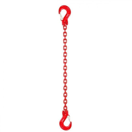 Řetězový závěs hák-hák tř 80 (6 m, 5300 kg, 13 mm) 6m 5300kg 13mm cervena