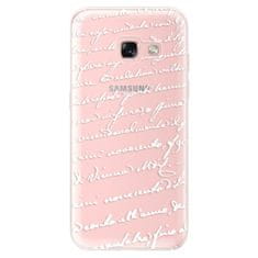 iSaprio Silikonové pouzdro - Handwriting 01 - white pro Samsung Galaxy A3 2017