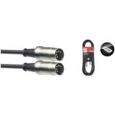 Stagg SMD2, kabel midi DIN/DIN, 2m