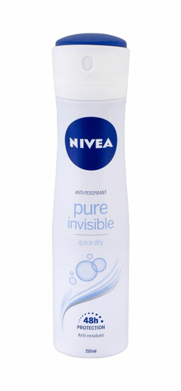 Nivea 150ml pure invisible 48h, antiperspirant