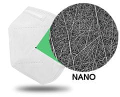 NANO RESPI NANORESPI nano rouška RR - bílá - balení po 10 ks 