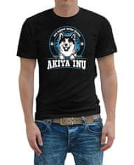 STRIKER Pánské tričko Akita Inu Barva: Černá, Velikost: XL