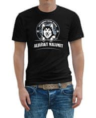STRIKER Pánské tričko aljašský malamut Barva: Černá, Velikost: L