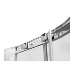 Besco Čtvrtkruhový sprchový kout MODERN 185 185 cm Chrom/Leštěný hliník (ALU) Univerzální Levé / Pravé Frost bezpečnostní sklo - 6 mm 90 cm 90 cm