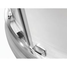 Besco Čtvrtkruhový sprchový kout MODERN 185 185 cm Chrom/Leštěný hliník (ALU) Univerzální Levé / Pravé Frost bezpečnostní sklo - 6 mm 90 cm 90 cm