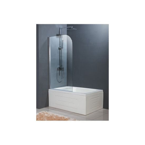 Olsen Spa Vanová zástěna EVORA Chrom/Leštěný hliník (ALU) Univerzální Levé / Pravé Čiré bezpečnostní sklo - 5 mm 80 cm