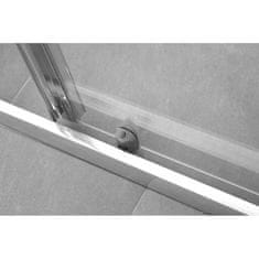 Olsen Spa Sprchové dveře do niky SMART - SELVA Chrom/Leštěný hliník (ALU) Univerzální Levé / Pravé Grape bezpečnostní sklo - 4 / 6 mm 120 cm