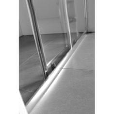 Olsen Spa Sprchové dveře do niky SMART - SELVA Chrom/Leštěný hliník (ALU) Univerzální Levé / Pravé Grape bezpečnostní sklo - 4 / 6 mm 120 cm