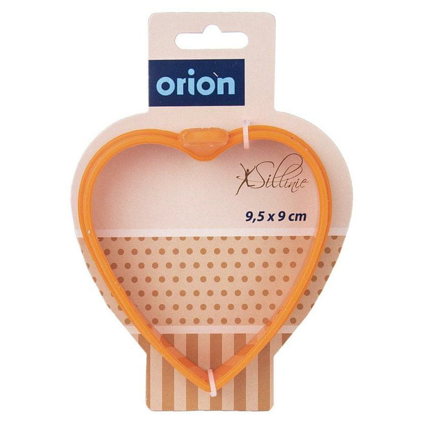 Orion Forma silikon Lívance SRDCE varianta ORANŽOVÁ