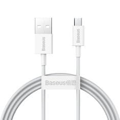 shumee Špičkový kabel USB microUSB kabel pro rychlé nabíjení 2A 1m bílý