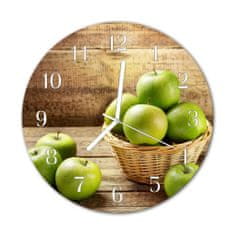 tulup.cz Nástenné skleněné hodiny jablko fi 30 cm