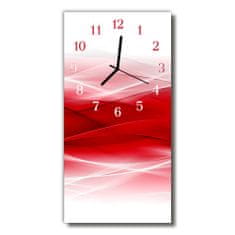 tulup.cz Nástěnné hodiny vertikální  Umění Červená abstraktní 30x60 cm