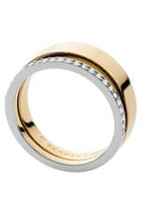 Nadčasový bicolor prsten z oceli Elin SKJ1451998 (Obvod 50 mm)