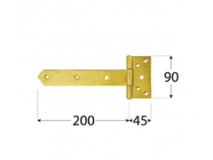 DOMAX Závěs vratový ZB 200 200x45x90