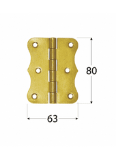 DOMAX Závěs stavební ozdobný ZO 80 80x63 mm 2 ks