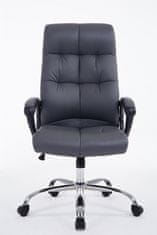 BHM Germany Kancelářská židle Poseidon, syntetická kůže, šedá