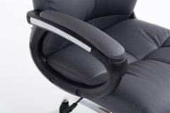 BHM Germany Kancelářská židle Poseidon, syntetická kůže, šedá