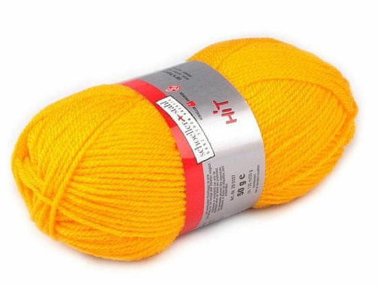 Kraftika 1ks (0022) cyber yellow pletací příze hit 50g