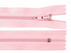 Kraftika 1ks candy pink spirálový zip šíře 3mm délka 25cm pinlock