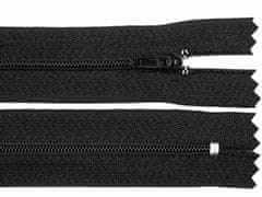 Kraftika 1ks black spirálový zip šíře 3mm délka 30cm pinlock