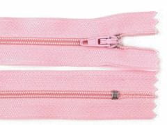 Kraftika 1ks candy pink spirálový zip šíře 3mm délka 35cm pinlock