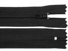 Kraftika 1ks black spirálový zip šíře 3mm délka 45cm pinlock