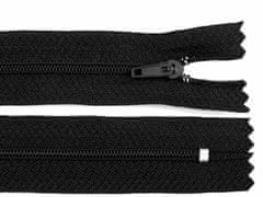 Kraftika 1ks black spirálový zip šíře 3mm délka 40cm pinlock