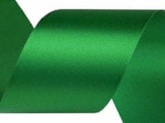 Kraftika 5m classic green atlasová stuha oboulící svazky po 5m šíře
