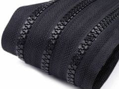 Kraftika 10m black zip kostěný 5mm metráž, zipy v metráži