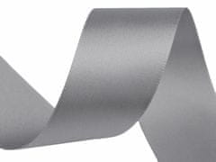 Kraftika 20m neutral gray atlasová stuha oboulící šíře 40mm