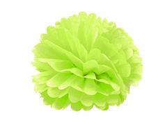 Kraftika 1ks bílá papírový pompom 24cm, párty dekorace, karnevalov