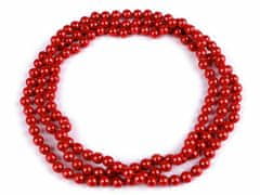 Kraftika 1ks červená perlový náhrdelník ve stylu 30. let