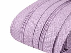 Kraftika 5m lavender fog zip spirálový 3mm metráž pro jezdce typu