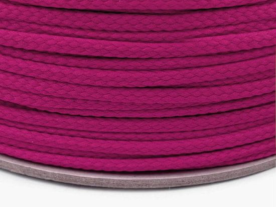 Kraftika 100m festival fuchsia oděvní šňůra pes 4mm