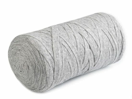 Kraftika 1ks (757) šedá holubí špagety ploché ribbon 250g yarnart