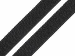 Kraftika 25m black suchý zip plyš šíře 20mm elastický, samolepicí