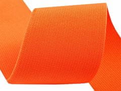 Kraftika 25m vermillion orange pruženka hladká šíře 50mm tkaná
