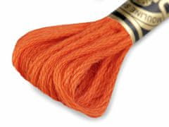 Kraftika 1ks red orange vyšívací příze dmc mouliné spécial cotton