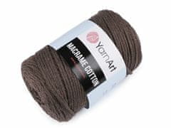 Kraftika 1ks 32 (769) hnědý dub pletací příze macrame cotton 250g