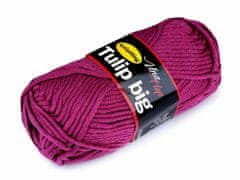 Kraftika 1ks 5 (4048) pink pletací příze tulip big 100g, pletení